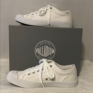 Palladium L'Originale White Logo Sneakers